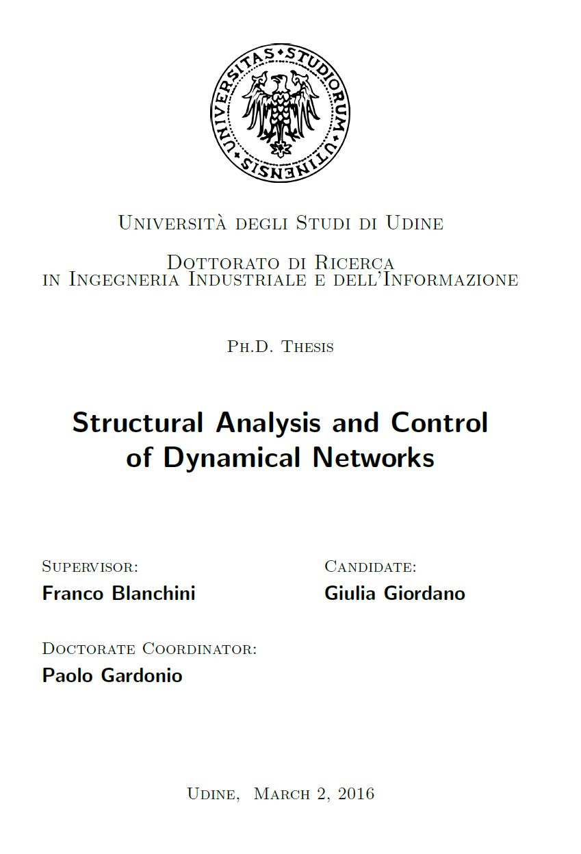 Thesis Frontpage
